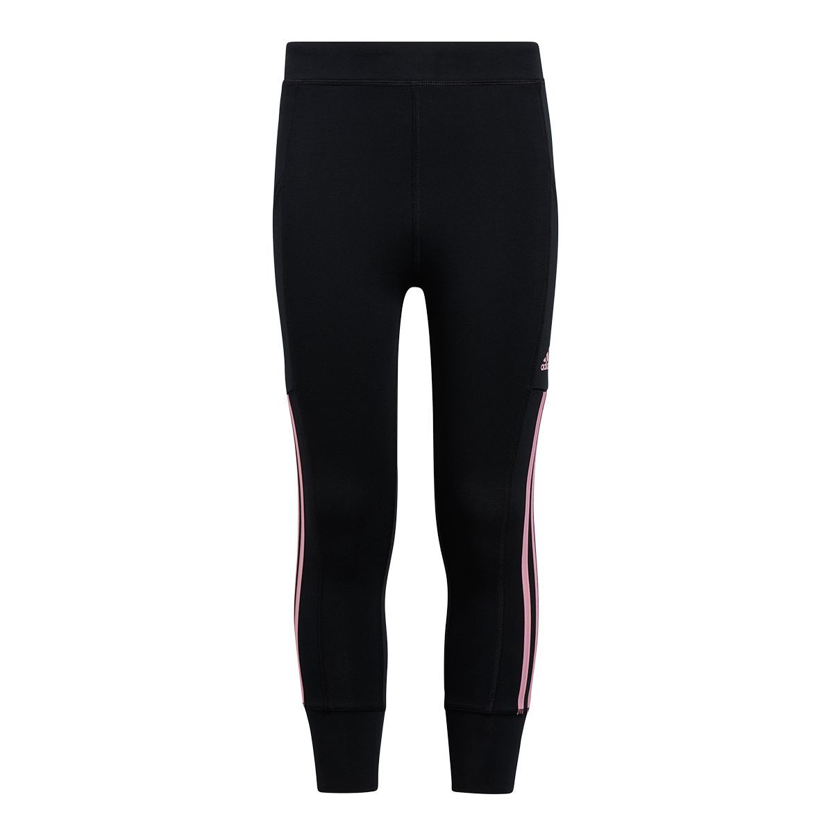 adidas Girls' Striped Leggings, Kids', Jogger, Cuffed, Athletic, Training