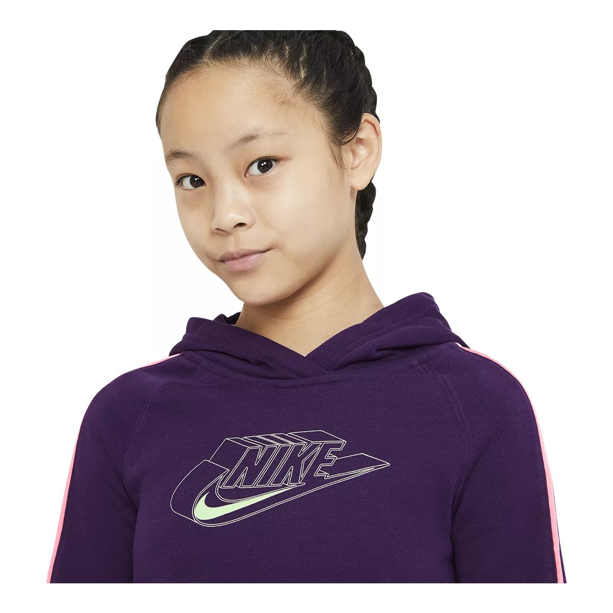Nike Girls' Graphic Hoodie, Kids', Pullover, Kangaroo Pocket