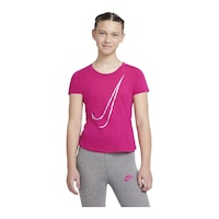 Nike Sportswear Girls' Victory Swoosh T Shirt Front_Flat