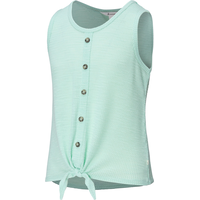 Ripzone Girls' Atwood Tie Tank Front_Angled_Left