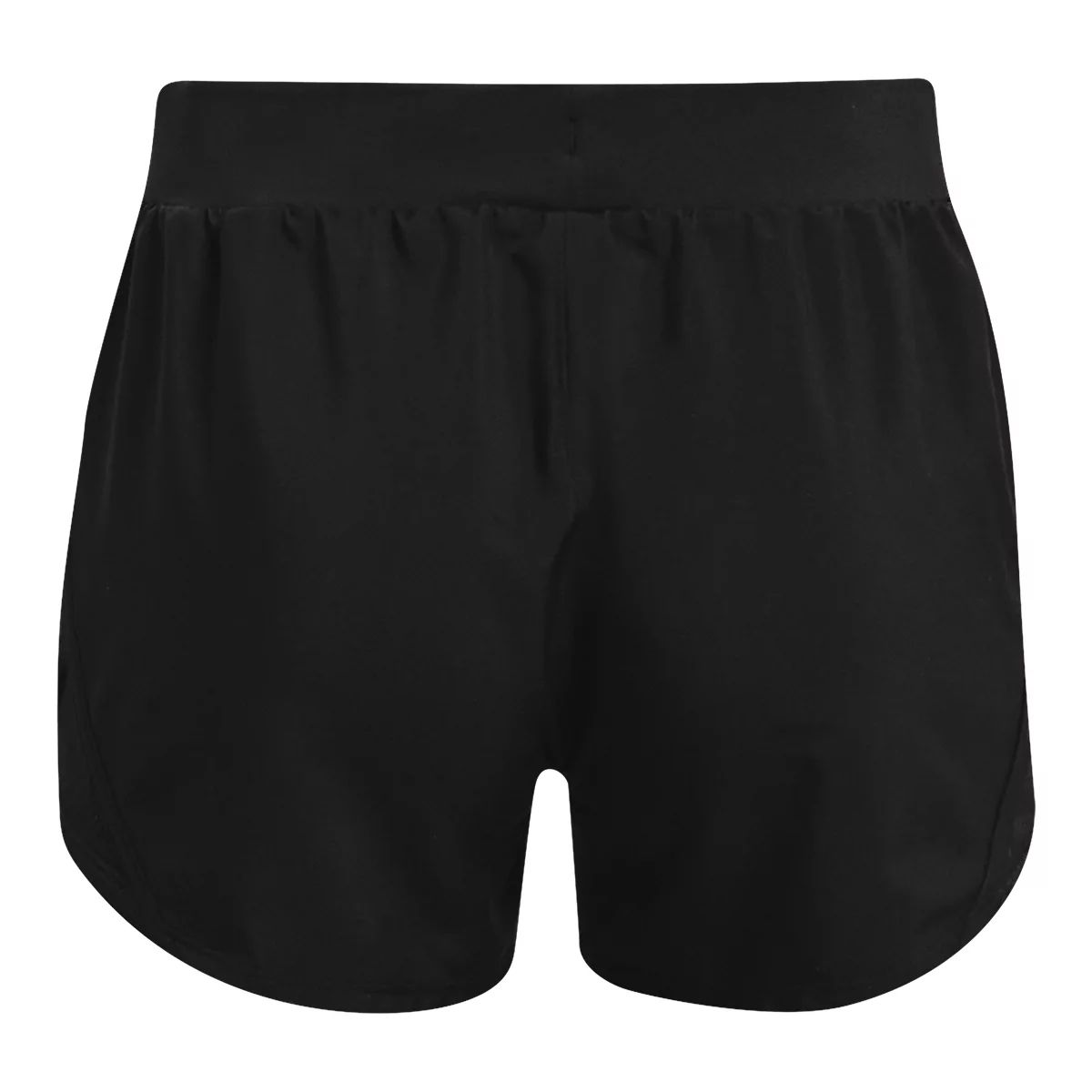  Under Armour Girls' Fly by Shorts, (001) Black/White/Reflective,  X-Small: Clothing, Shoes & Jewelry