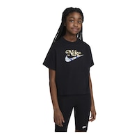 Nike Sportswear Girls' Boxy Energy T Shirt Front_Angled_Right