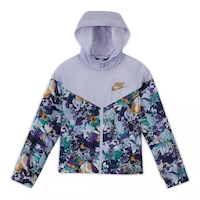 Nike Sportswear Girls' Windrunner All Over Print Energy Jacket Front_Flat