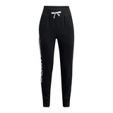 Under Armour Girls' Rival Fleece Sweatpants, Kids', Jogger, Tapered, Cuffed Front_Flat