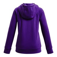 Under Armour Girls' Rival Hoodie, Kids', Pullover, Fleece, Kangaroo Pocket Back_Flat