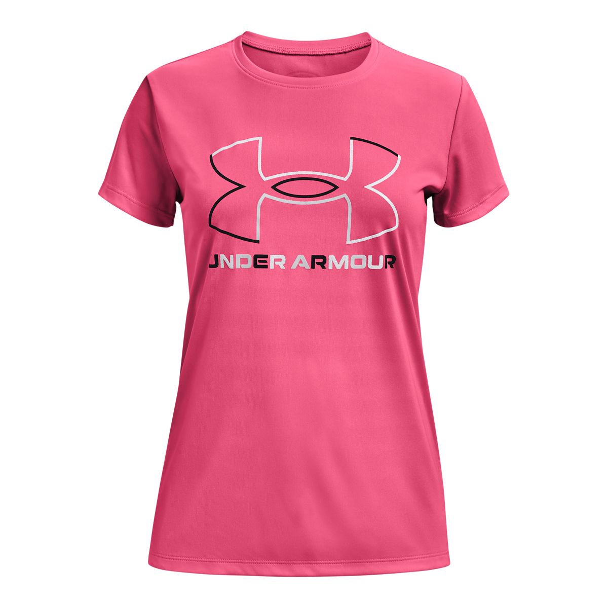 Under Armour Girls' Tech Big Logo Solid T Shirt