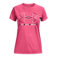 Under Armour Girls' Tech Big Logo Solid T Shirt Front_Flat