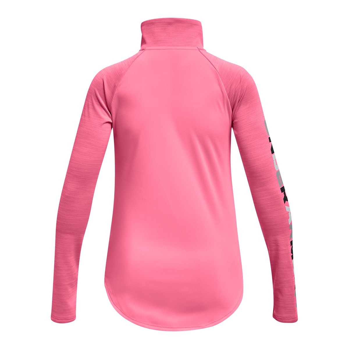 Under Armour Girls' Tech Graphic Half Zip Long Sleeve Top