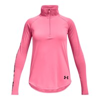 Under Armour Girls' Tech Graphic Half Zip Long Sleeve Top Front_Flat