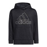 Adidas Girls' Melange Hoodie, Kids', Pullover, Fleece, Kangaroo Pocket Front_Flat