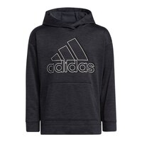 Adidas Girls' Melange Hoodie, Kids', Pullover, Fleece, Kangaroo Pocket Front_Flat