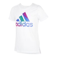 adidas Girls' Vent T Shirt Front_Angled_Left