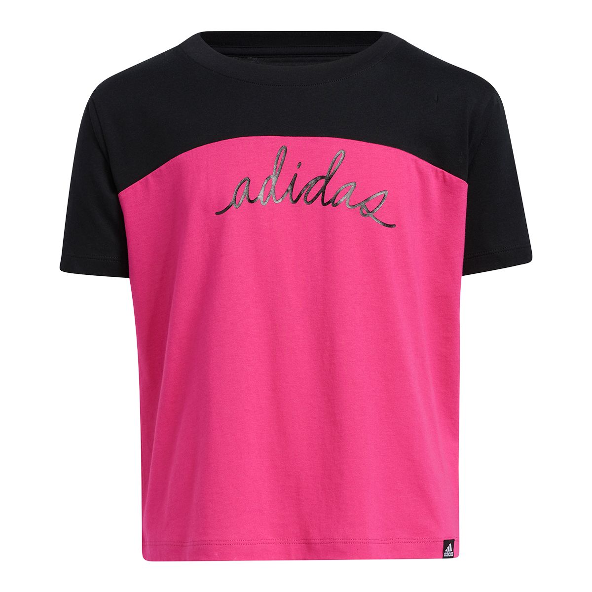 adidas Girls' Colourblock T Shirt