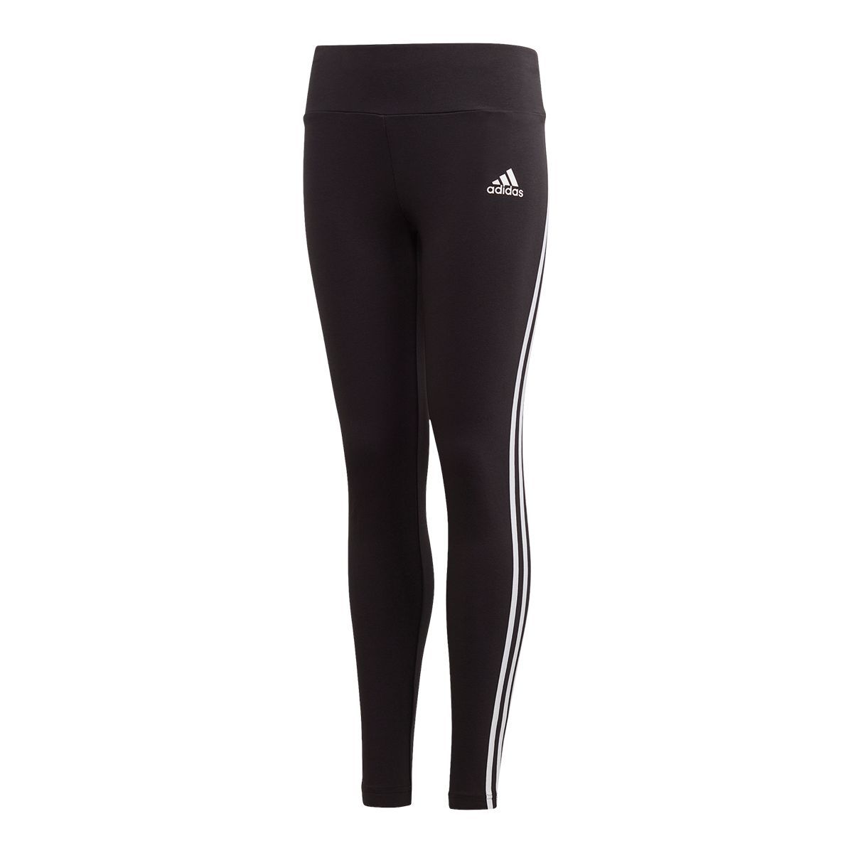adidas Girls' Primegreen 3-Stripe Leggings, Kids', Cotton, Cuffed, Athletic, Training