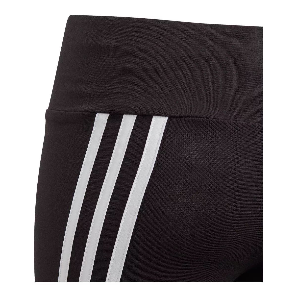 adidas Girls' Primegreen 3-Stripe Leggings, Kids', Cotton, Cuffed, Athletic, Training