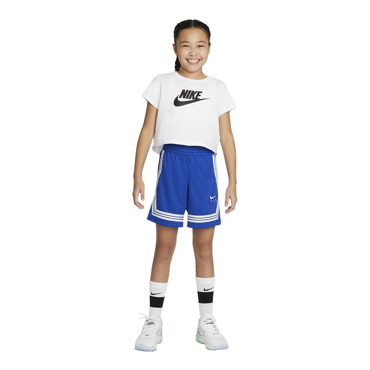 Nike Girls' Dri-FIT Fly Crossover Shorts
