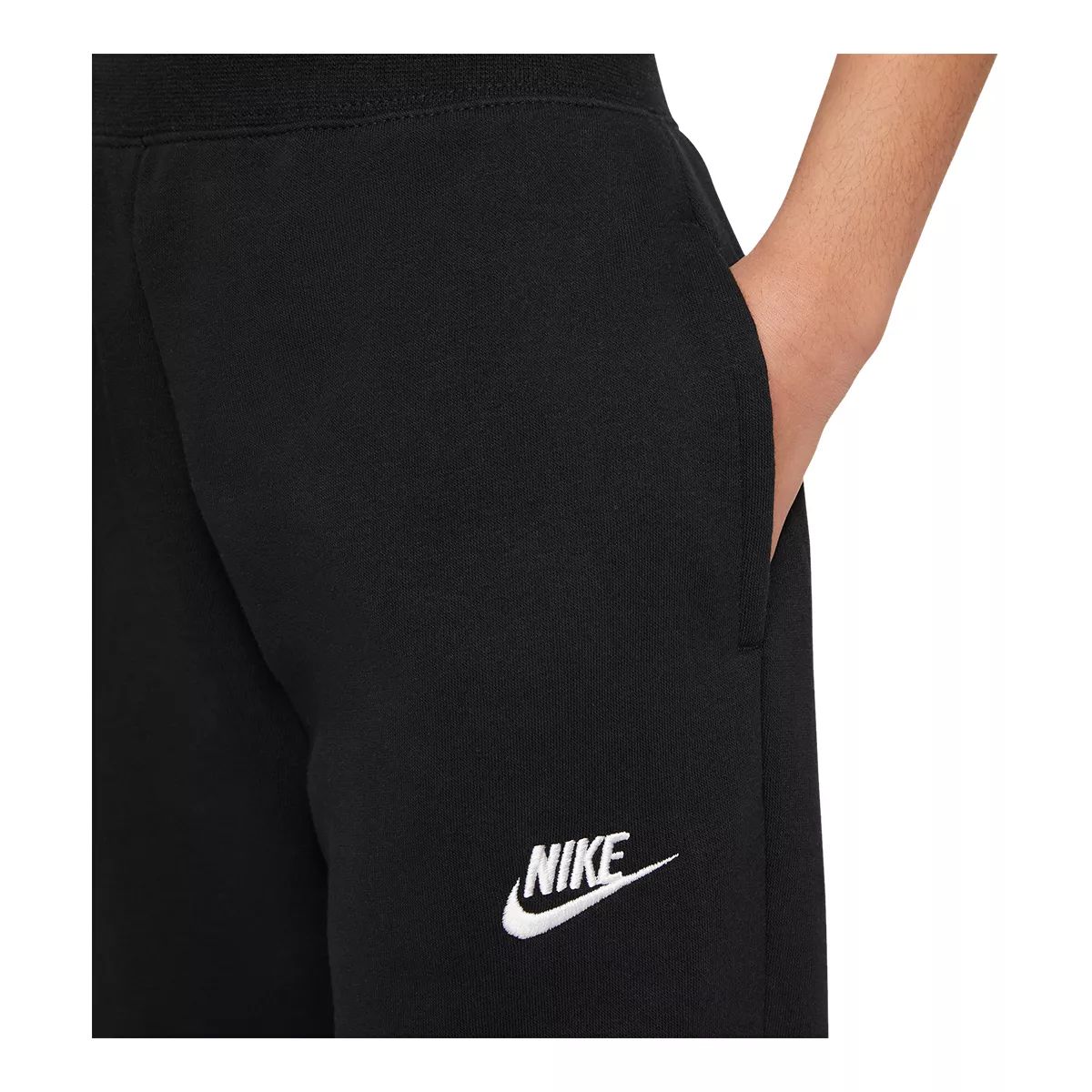 Nike Girls' Essential Club Fleece Sweatpants, Kids', Cuffed, Pockets, Athletic, Training