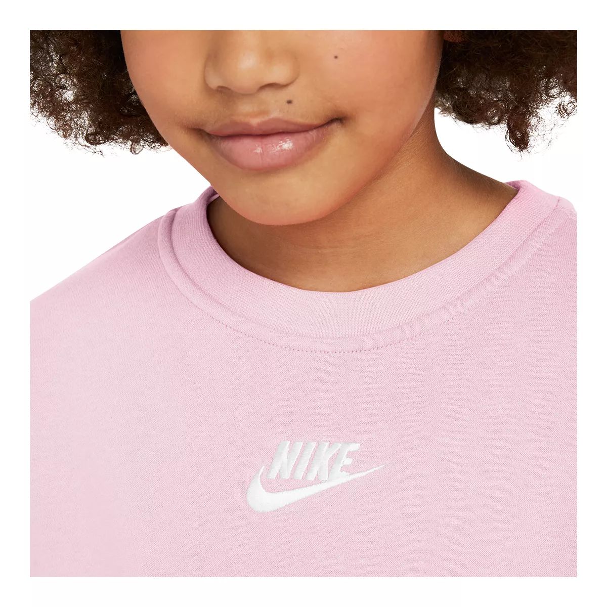 Nike Girls' Club Hoodie, Kids', Pullover, Fleece