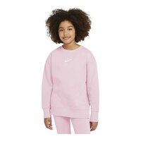 Nike Girls' Club Hoodie, Kids', Pullover, Fleece Front_Flat