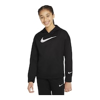 Nike Girls' Therma-Fit Hoodie, Kids', Pullover, Kangaroo Pocket Front_Angled_Left