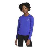 Nike Girls' Dri-FIT One Long Sleeve Shirt Front_Angled_Left