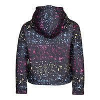 Converse Girls' Chuck Patch Hoodie, Kids', Pullover, Kangaroo Pocket Back_Flat