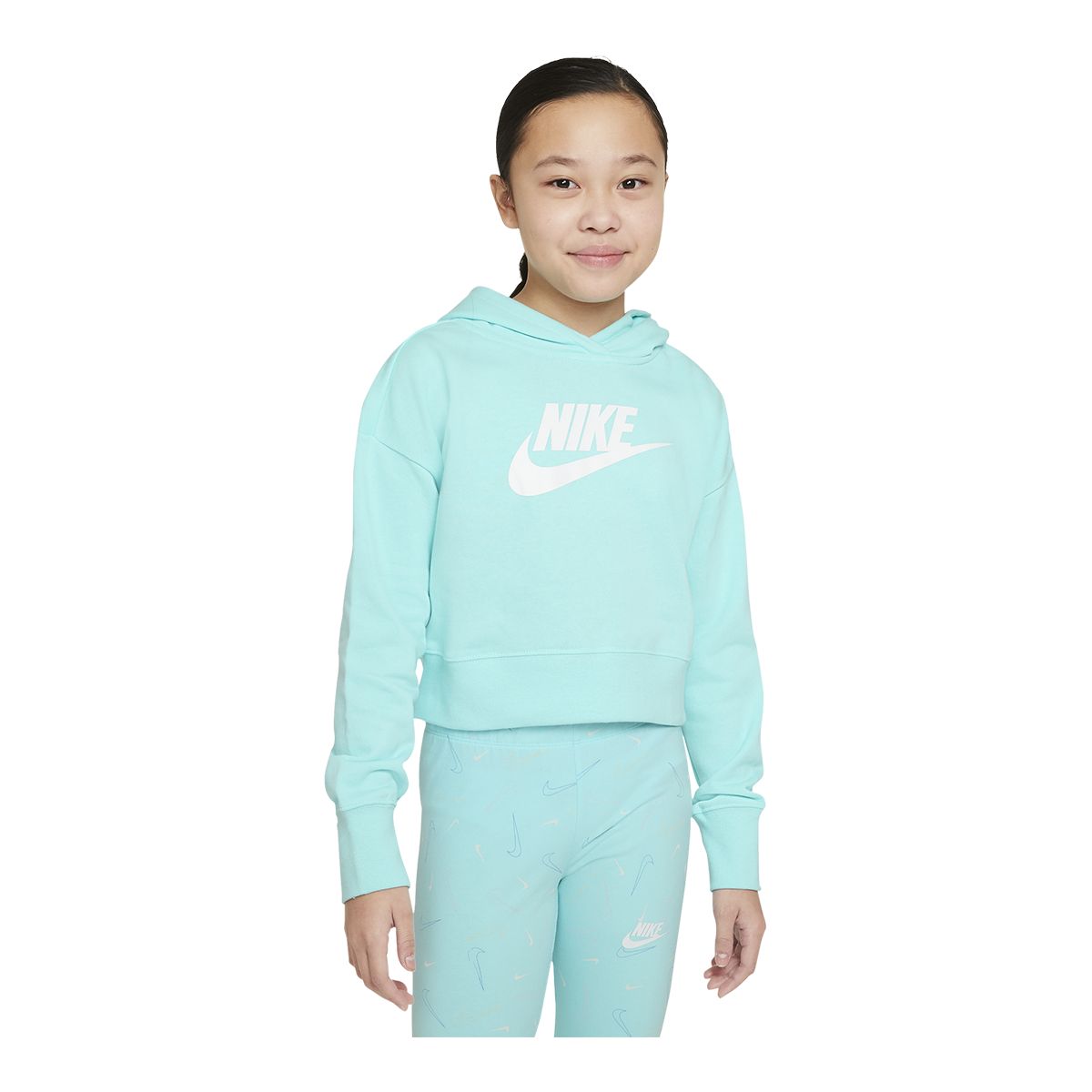 Nike Girls' Club Hoodie, Kids', Pullover, Kangaroo Pocket