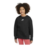 Nike Girls' Club Hoodie, Kids', Pullover, Fleece Front_Flat