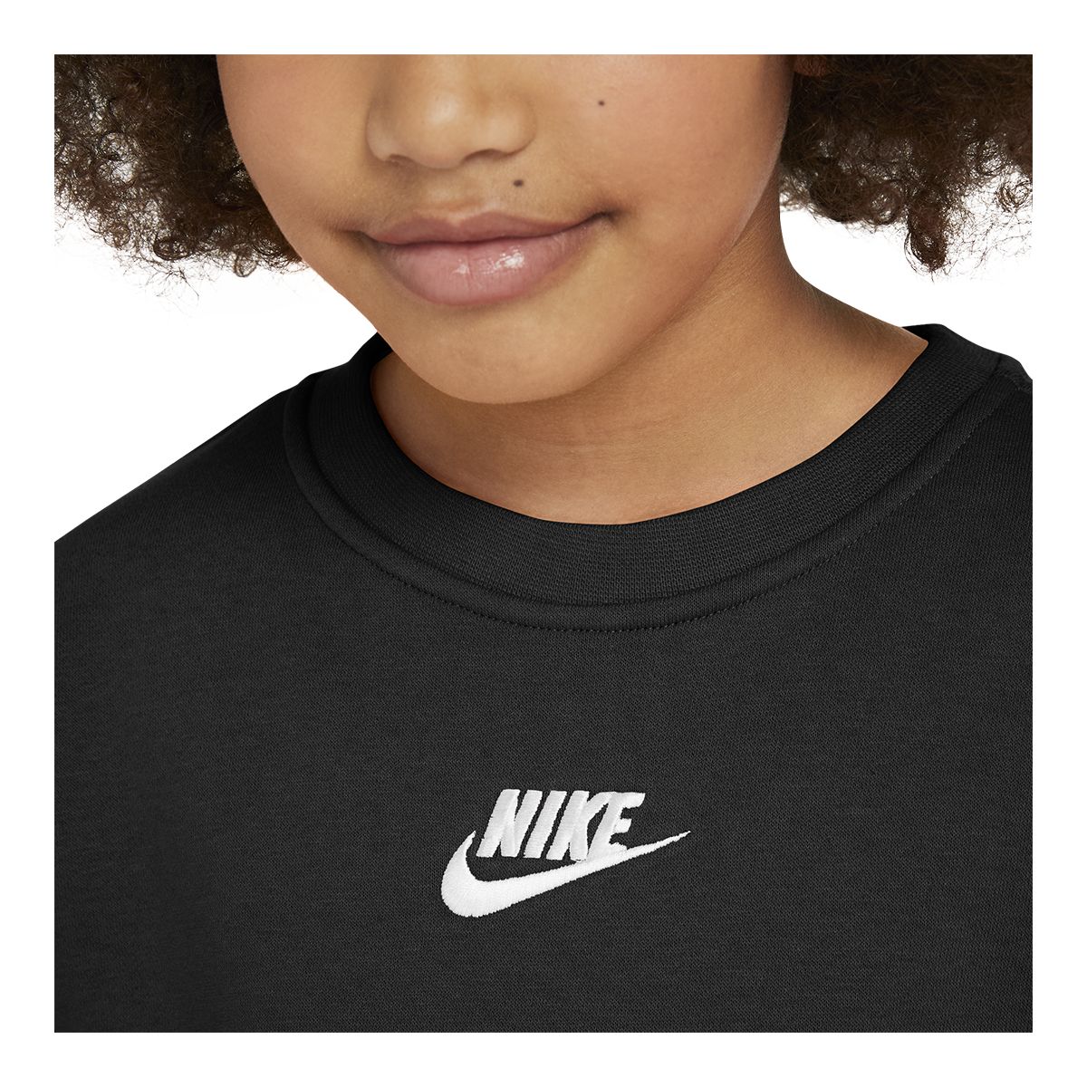 Nike Girls' Club Hoodie, Kids', Pullover, Fleece