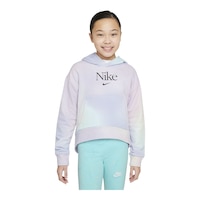 Nike Girls' Football Hoodie, Kids', Pullover, Kangaroo Pocket Front_Flat