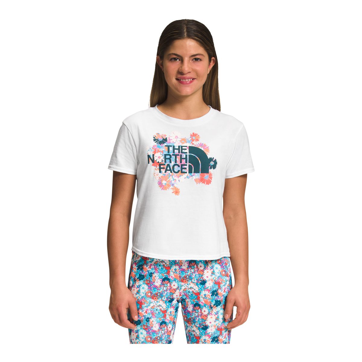  THE NORTH FACE Girls' Printed Never Stop Tight, TNF