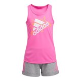 Adidas Women's 2-6X Tank/FT Short Front_Flat