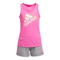 Adidas Women's 2-6X Tank/FT Short Front_Flat