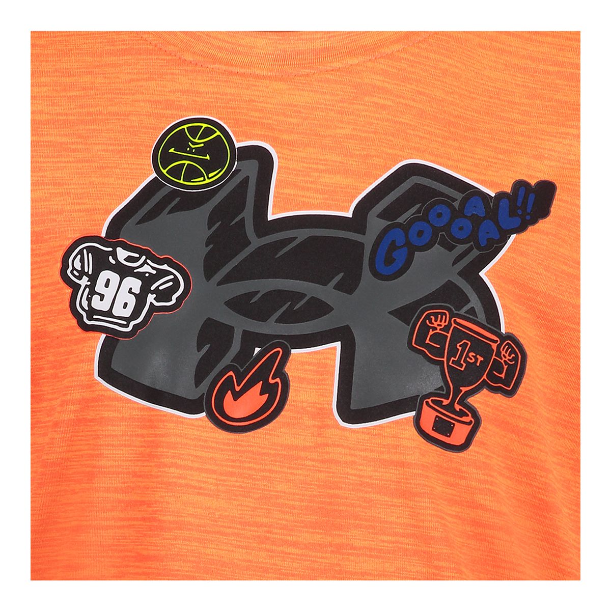 Under Armour Toddler Boys' 4-7 Big Logo Sticker Pack T Shirt