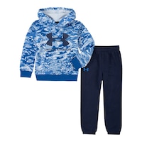 Under Armour Toddler Boys' 4-7 Hybrid Symbol Camo Hoodie Set Front_Flat