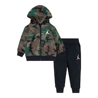 Jordan Toddler Boys' 4-7 Essentials Camo Fleece Full Zip Pant Set Front_Flat