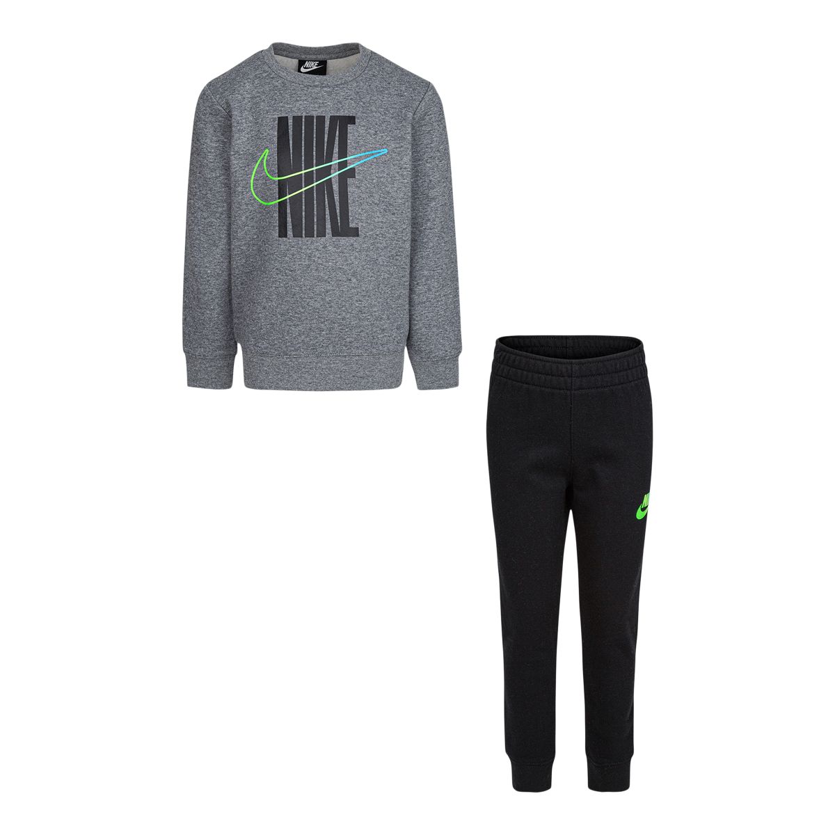 Nike Toddler Boys' 4-7 Rise Fleece Crew Set | SportChek