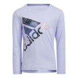 adidas Toddler Girls' 2-4 Long Sleeve Shirt Front_Flat