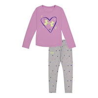 Under Armour Toddler Girls' 4-6X Heart Drop Leggings Set Front_Flat