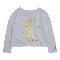 Nike Toddler Girls' 2-4 Drapey Graphic Long Sleeve Shirt Front_Flat