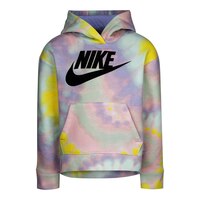 Nike Toddler Girls' 2-4 Club Fleece Tie Dye Hoodie Front_Flat