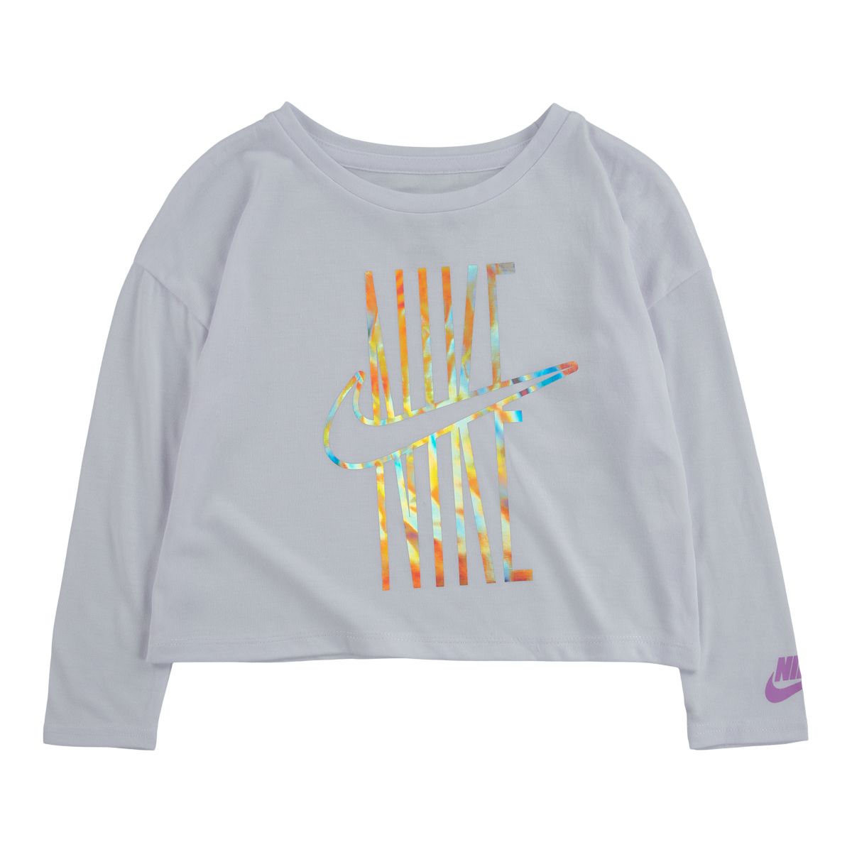 Nike Toddler Girls' 4-6X Drapey Graphic Long Sleeve Shirt