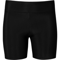 Onzie Girls' Black Rib Bike Shorts Front_Flat