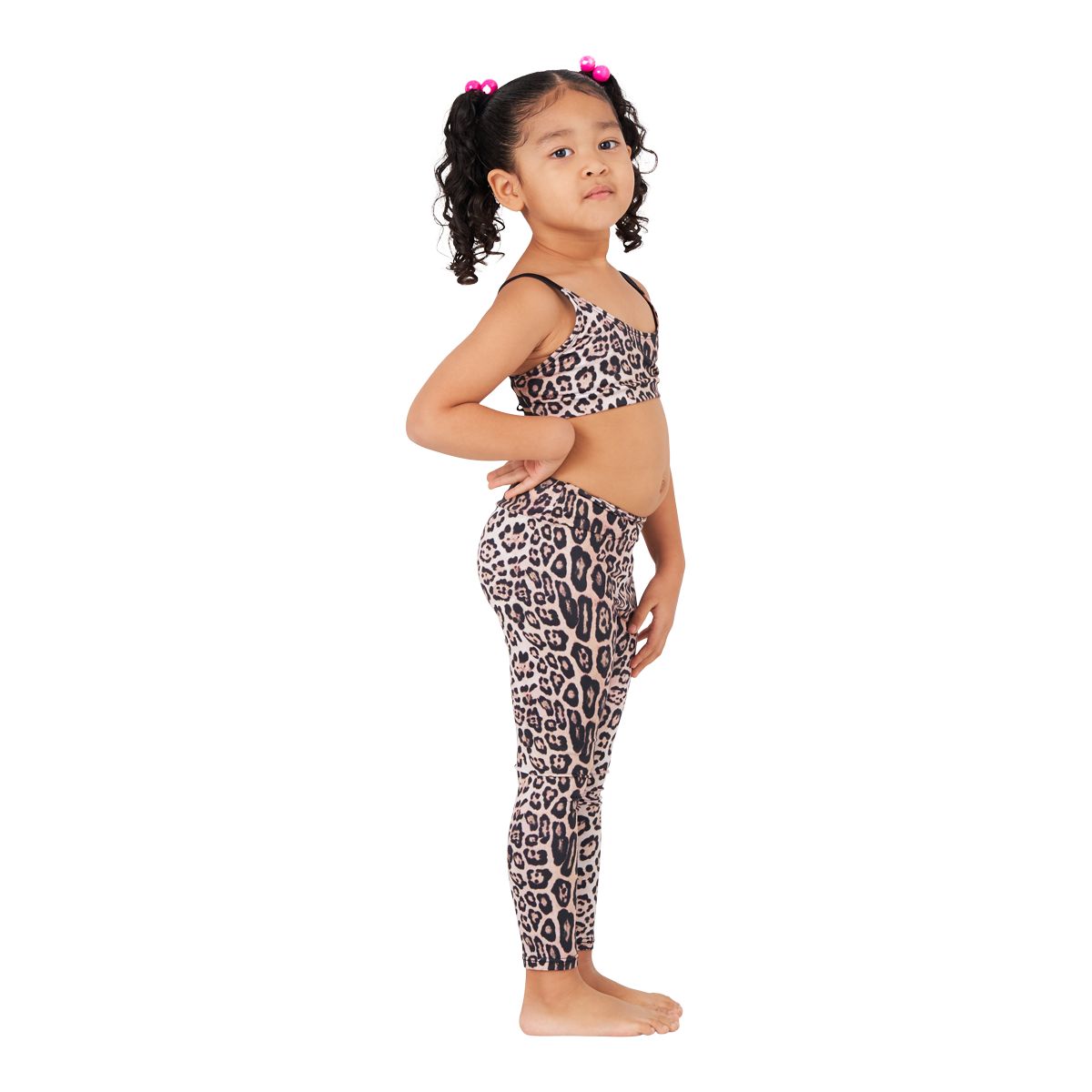 Onzie Kids' Toddler Girls' Leopard Leggings Casual Stretch