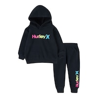 Hurley Toddler Girls' 2-4 Fleece Set Front_Flat