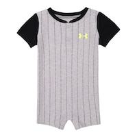 Under Armour Infant Boys' Pinstripe Romper Front_Flat
