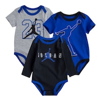 Jordan Infant Boys' New Born Bodysuit - 3 Pack Front_Flat