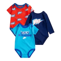 Nike Infant Boys' New Born Bodysuit - 3 Pack Front_Flat