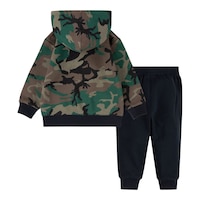 Jordan Infant Boys' Full Zip Hoodie And Pant Set Back_Flat