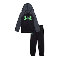 Under Armour Infant Boys' Twist Big Logo Full Zip Hoodie Set Front_Flat